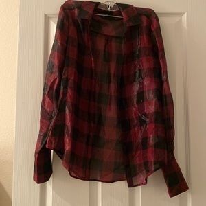 PAIGE sparkly button down shirt